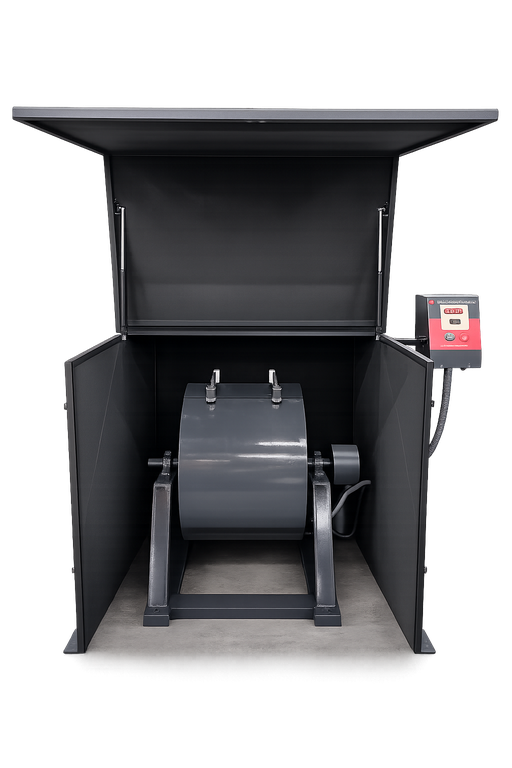 NOISE REDUCTION CABINET FOR LOS ANGELES ABRASION TESTING MACHINE