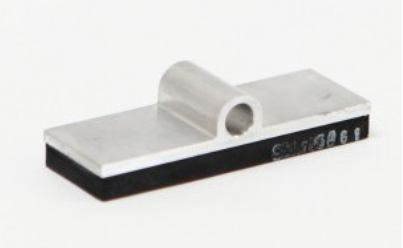 RUBBER SHOE - ALUMINUM SUPPORT WITH RUBBER PAD - FOR SKID RESISTANCE TESTER