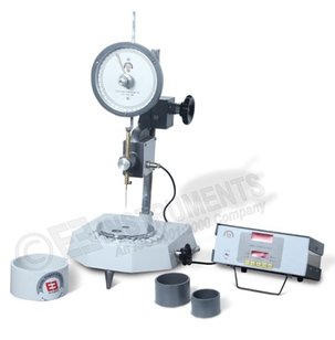 STANDARD PENETROMETER FOR BITUMEN - AUTOMATIC DIGITAL TIMER - WITH GEARED HEIGHT ADJUSTMENT & DIAL GAUGE - ASTM D5